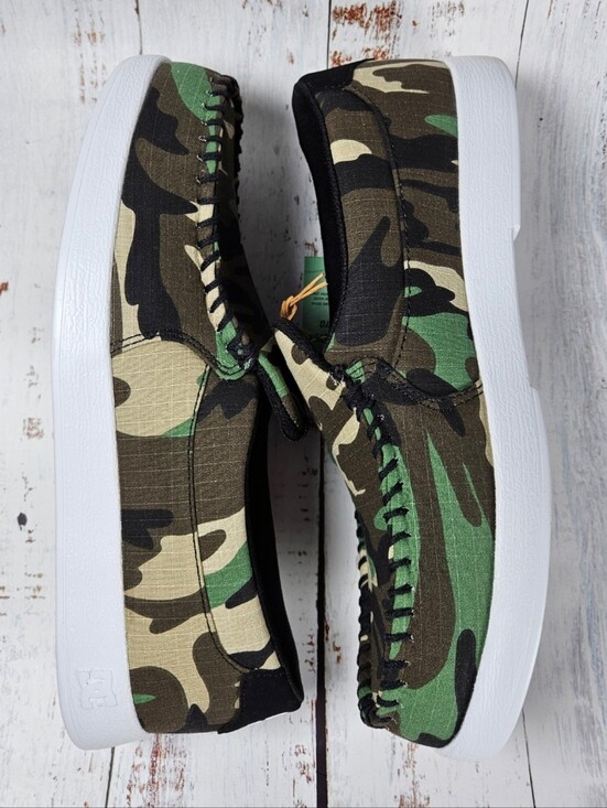 NWT DC Villain 2 Casual Slip-On Skate Shoe Slipper / Camo / Mens Size 11.5 main image 8